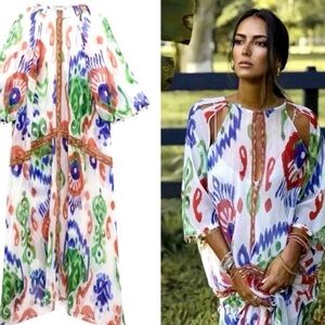 NWT Zara Blogger Fave Kaftan Coverup Maxi Dress
